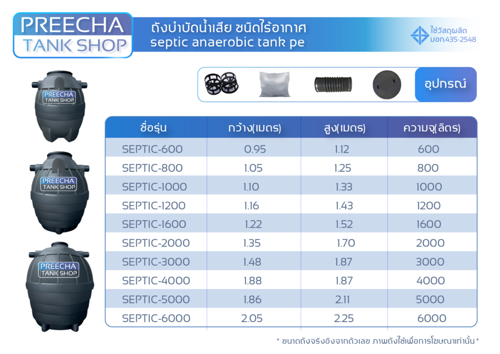 ถังบำบัดสำเร็จรูป 3000 ลิตร