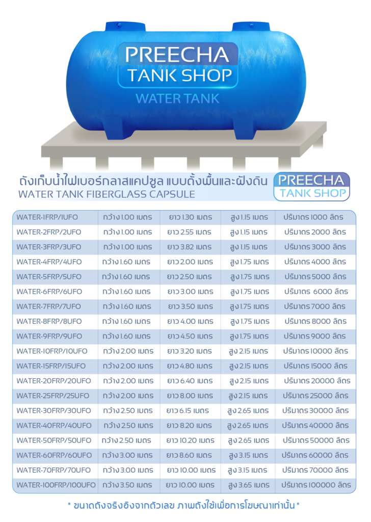 ถังเก็บน้ำไฟเบอร์กลาส 10000 ลิตร 
